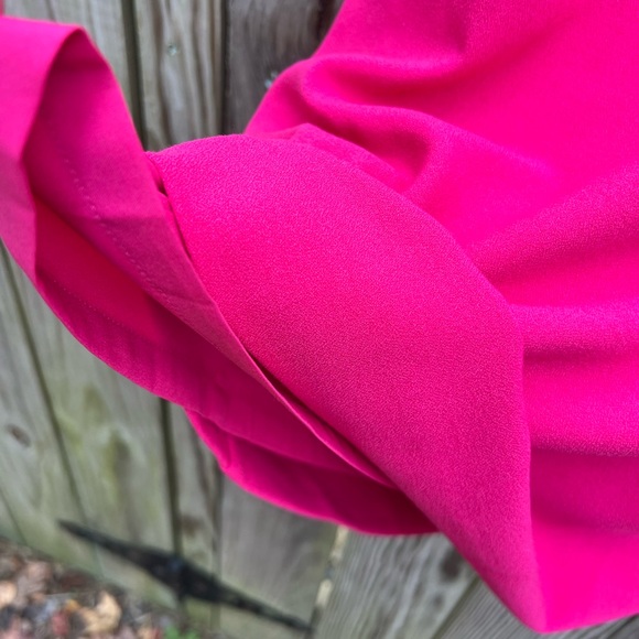 TALBOTS 3/4 Ruffle Sleeve Shift Dress in Hot Pink Women’s  6 - Picture 6 of 10